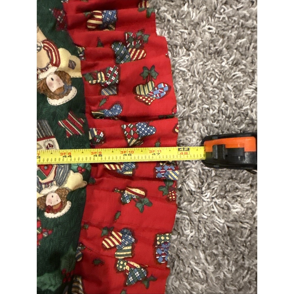 Tree Skirt‎ Ruffle Reversible Angels/hearts - Picture 2 of 10